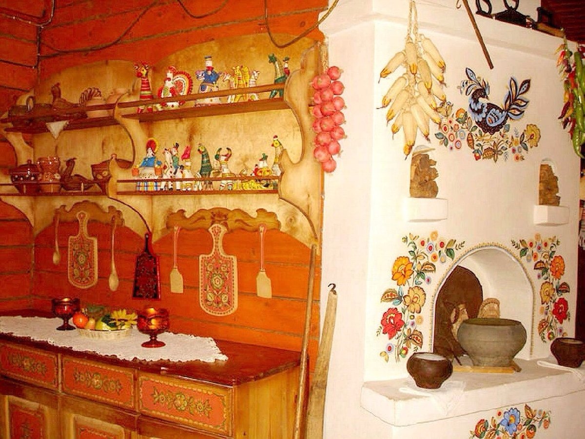 Роспись стен в русском стиле