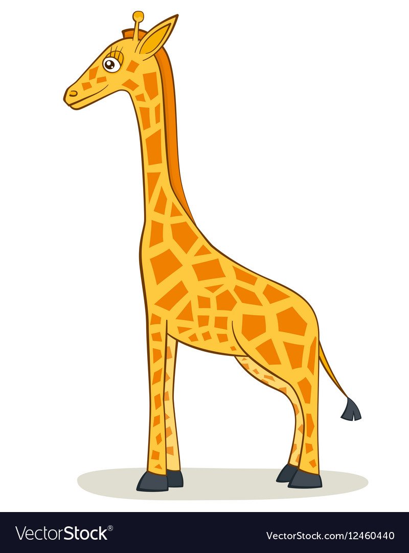 Giraffe картинка для детей vector stock