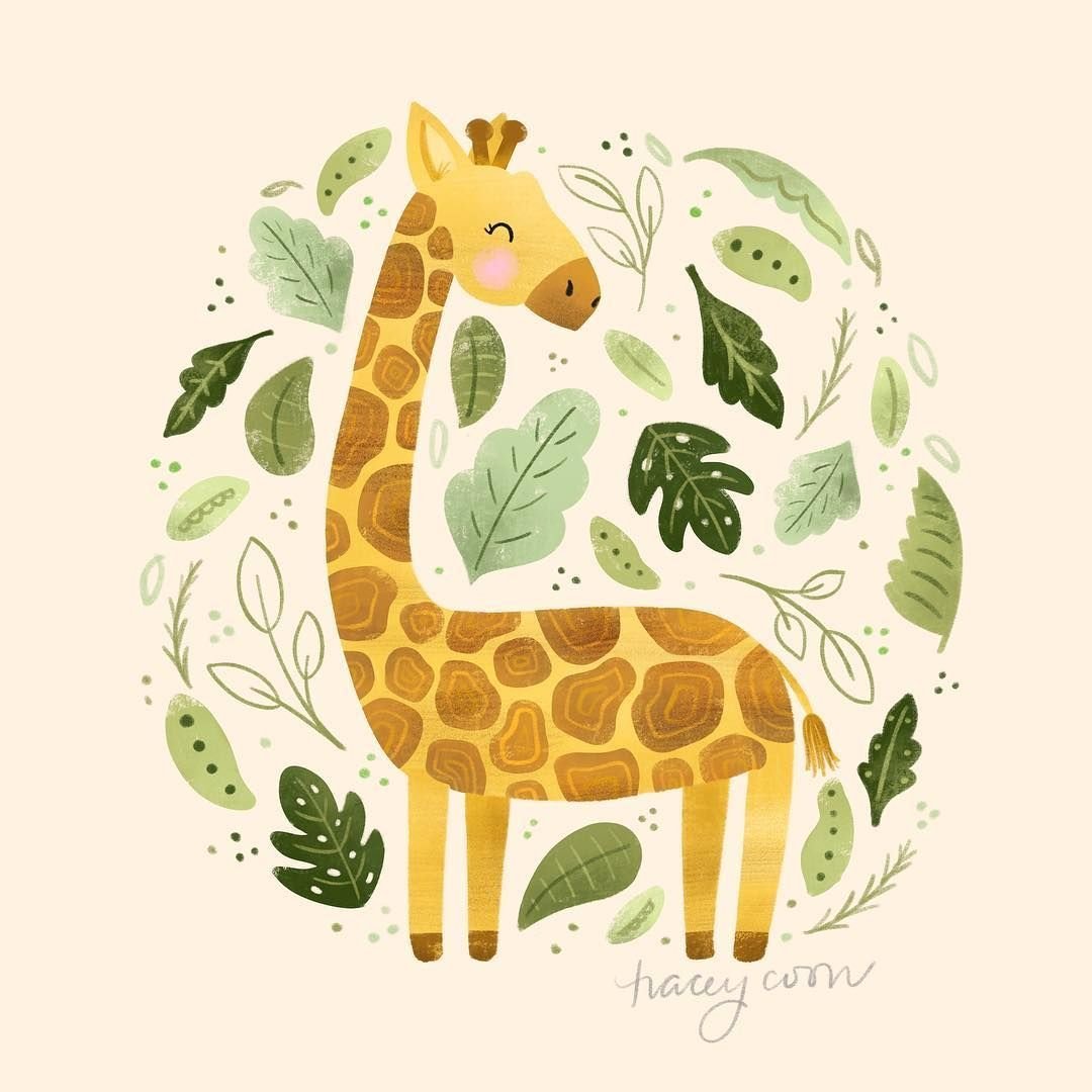 Жираф мультяшный