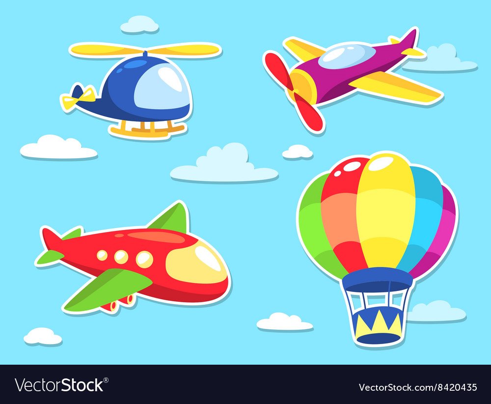 Воздушный транспорт иллюстрация
