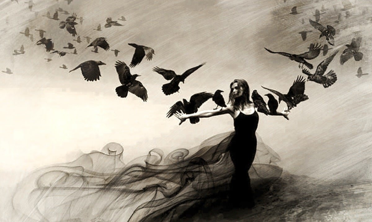 Девушка птица