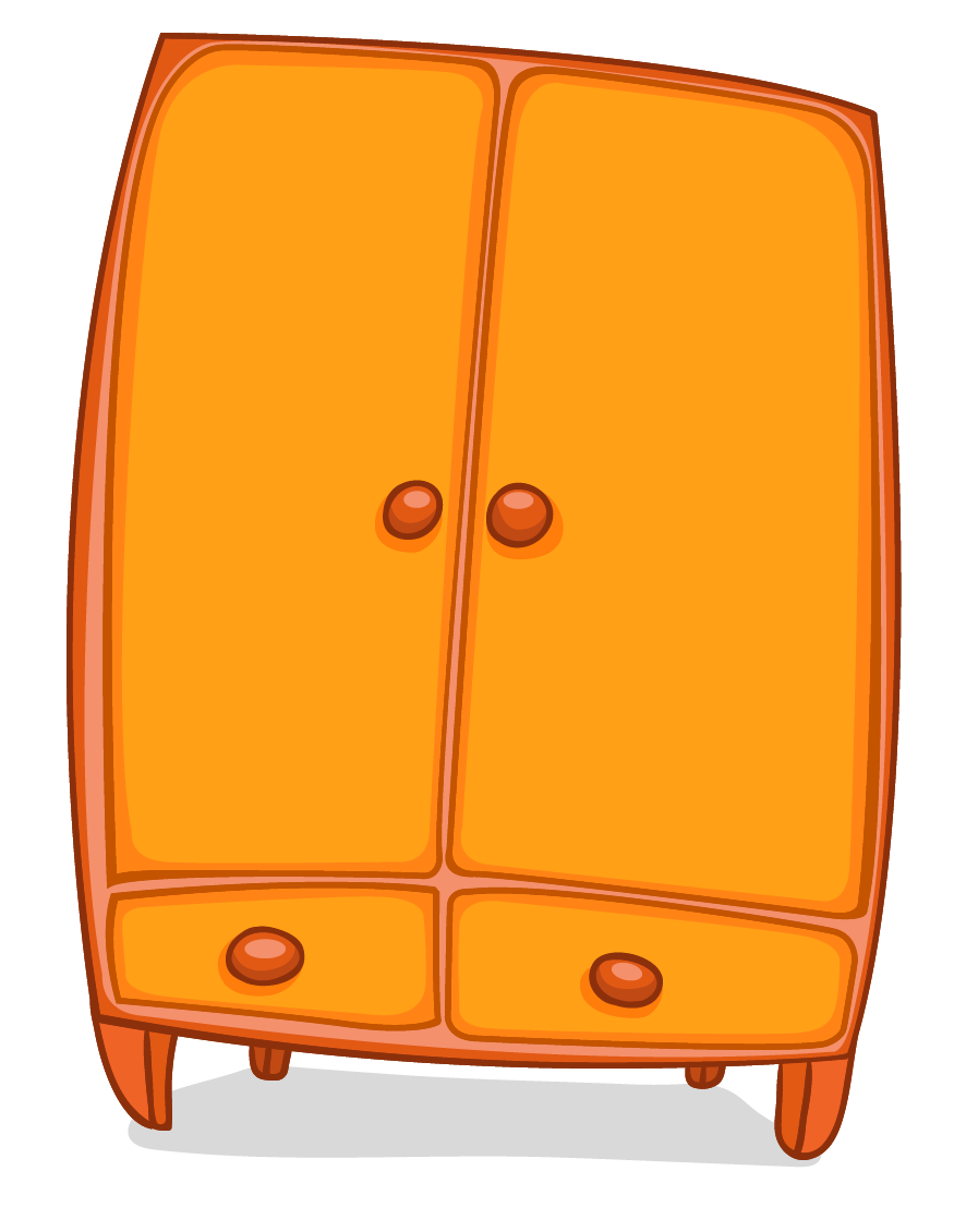 Шкаф с одеждой вектор