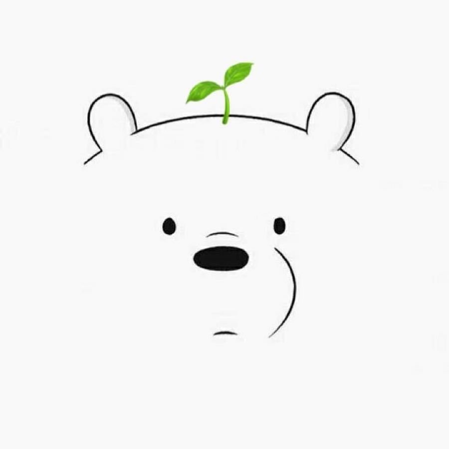 Белый мишка рисунок для срисовки