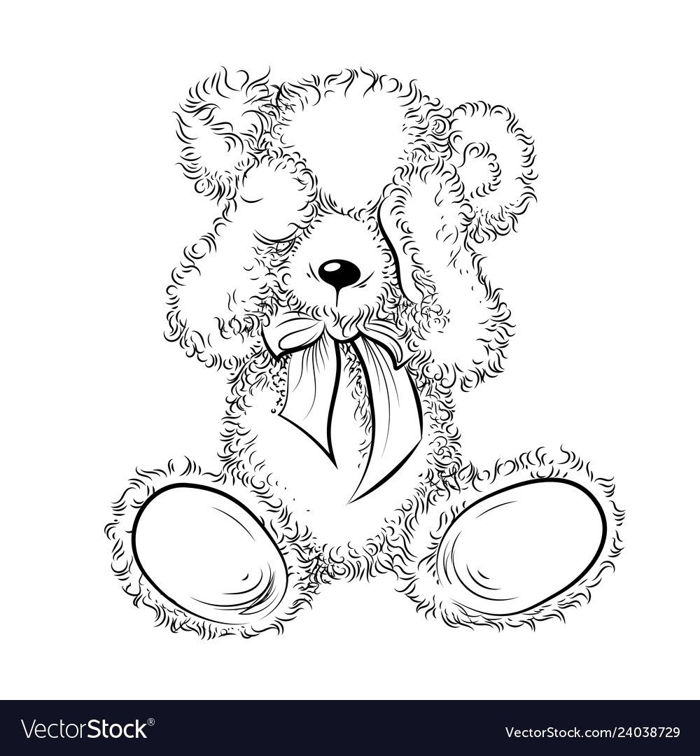 Медвежонок Тедди вектор