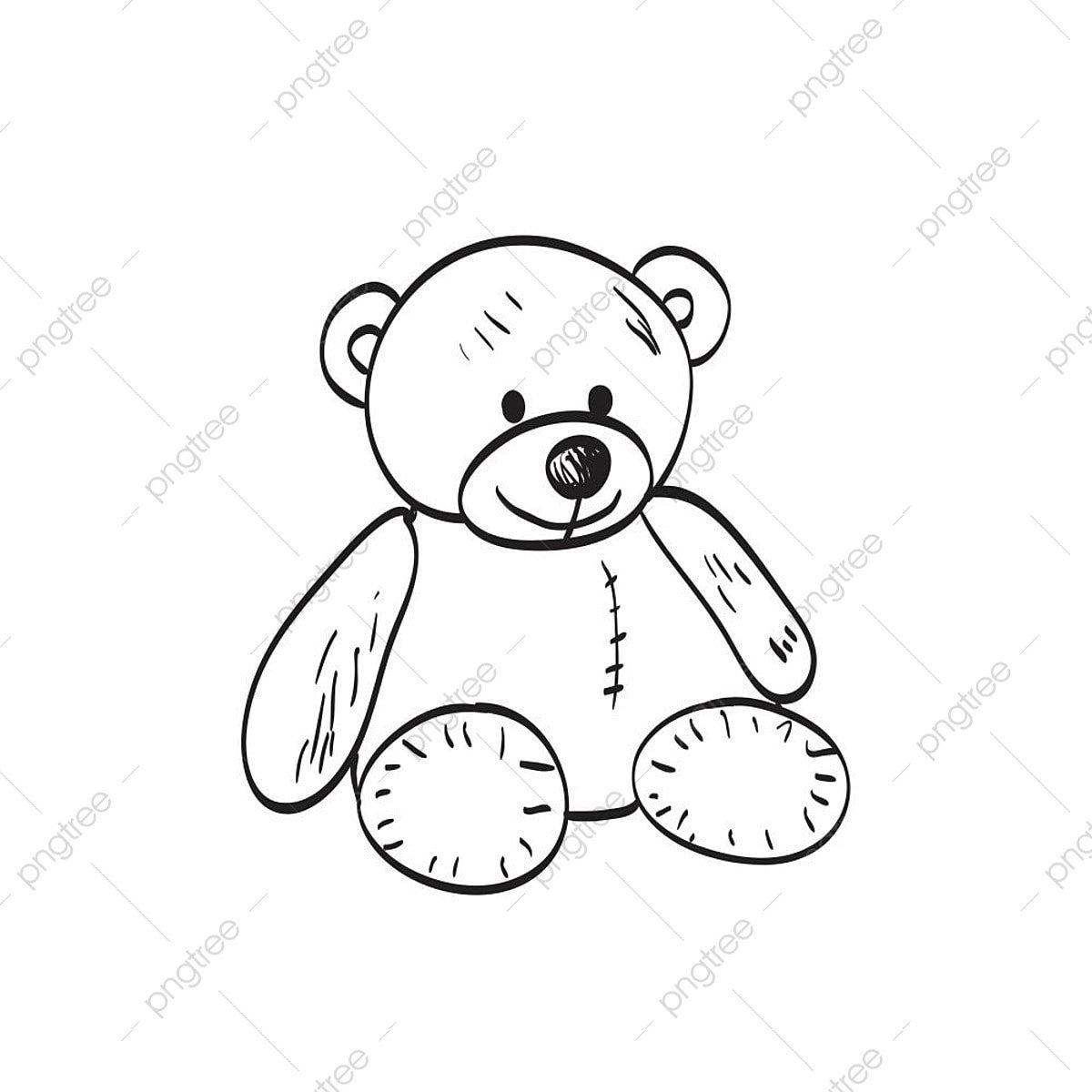 Плюшевый мишка набросок