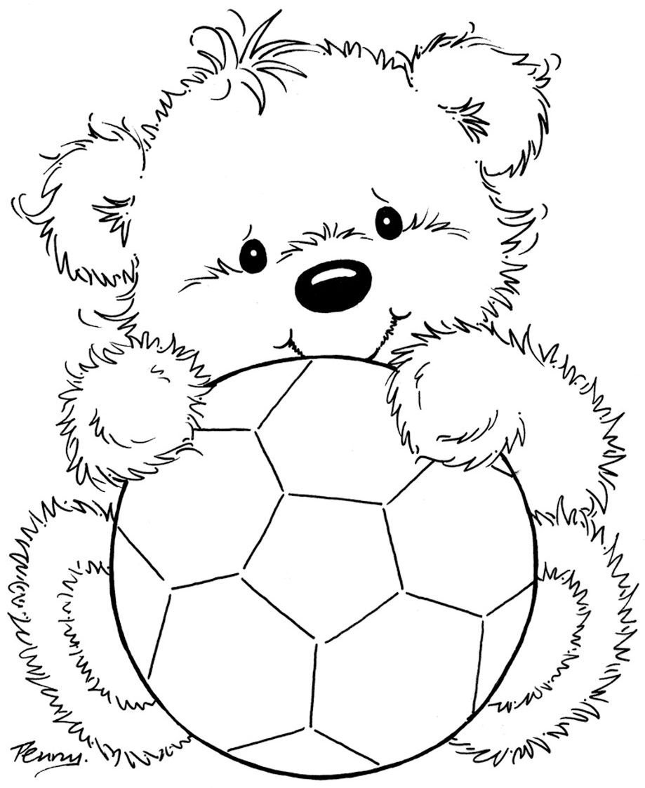 Мяч раскраска для детей