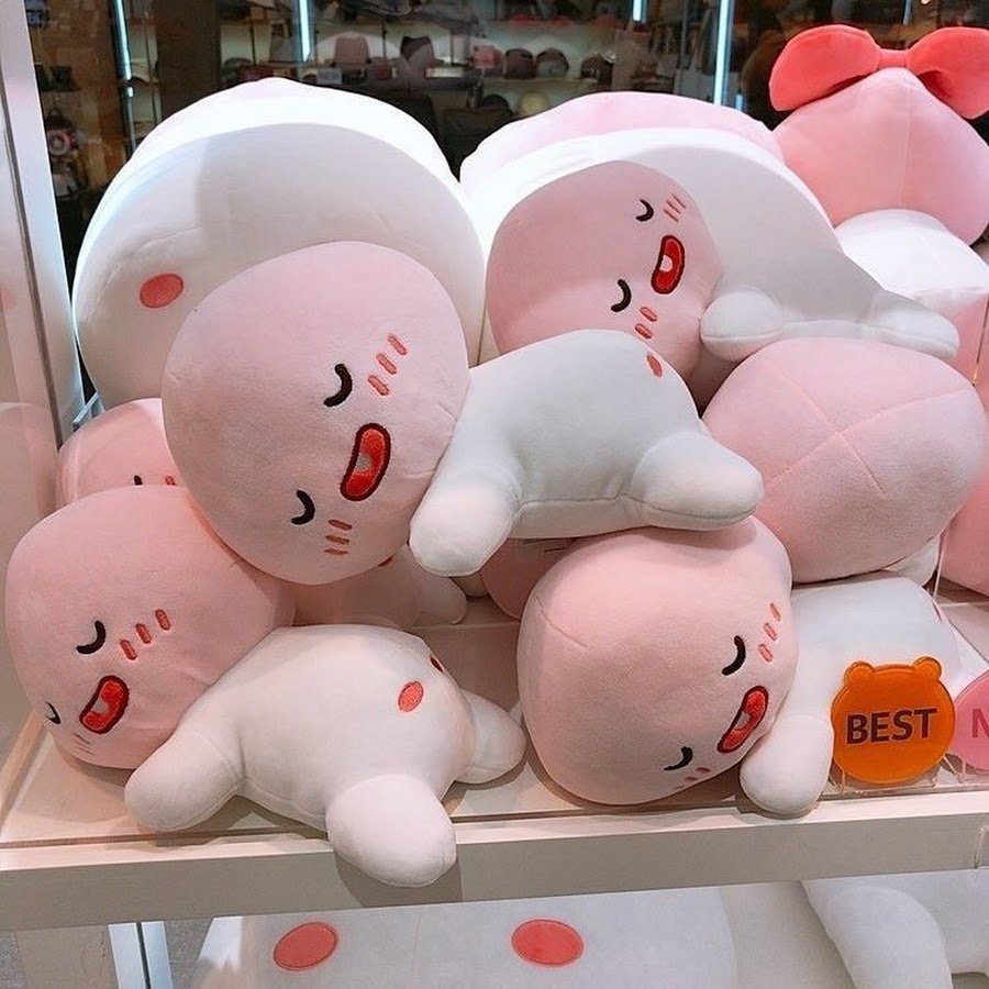 Розовые мягкие игрушки Эстетика