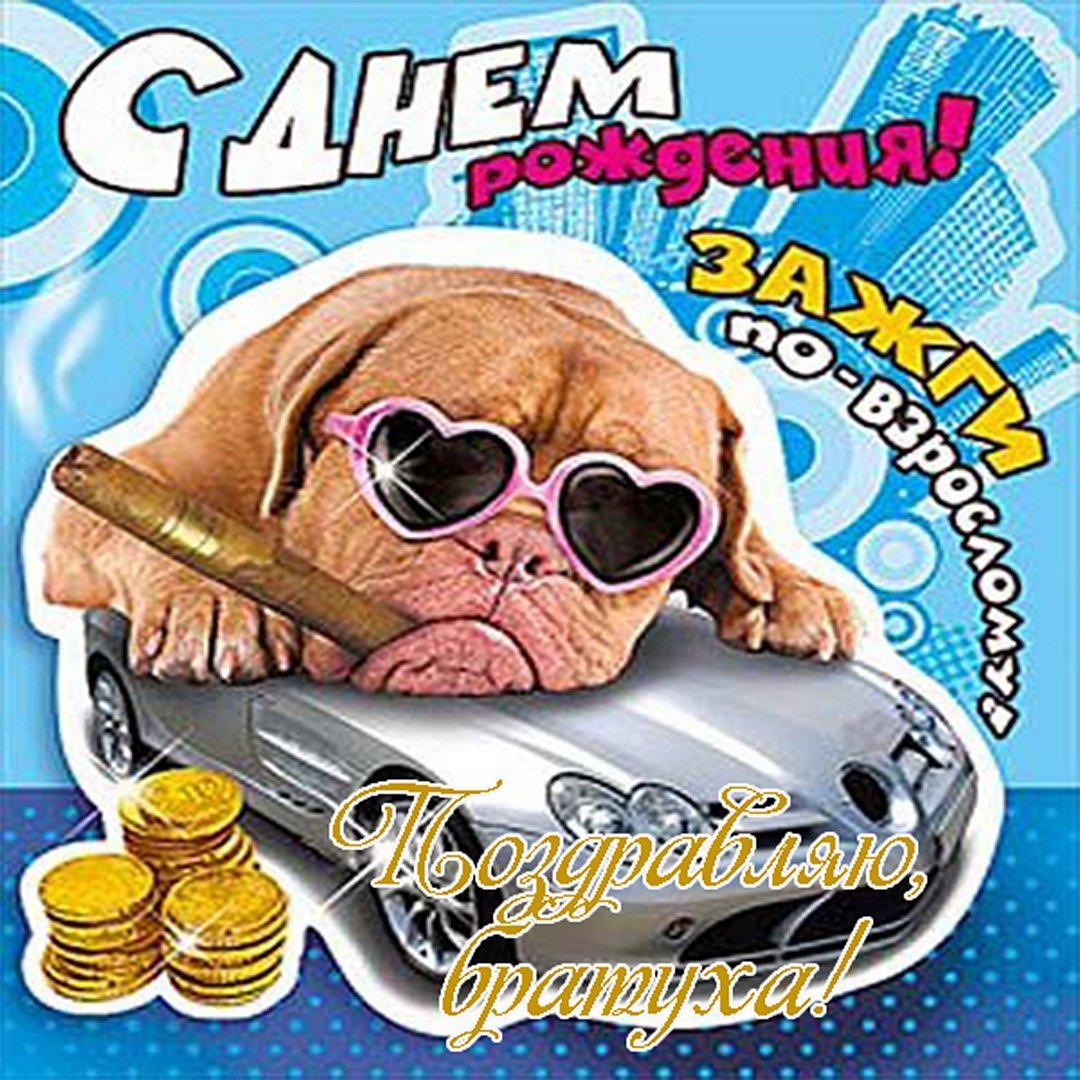 Прикольные открытки с днем рождения