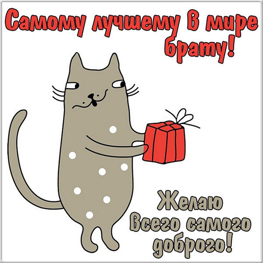 С днём рождения братишка прикольные