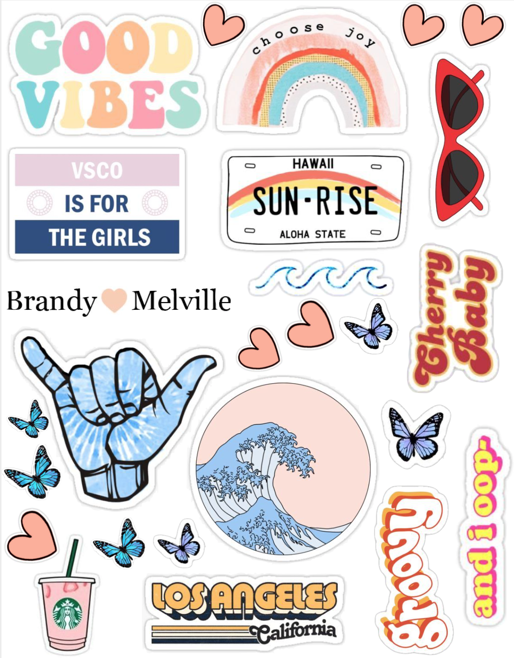 Vsco Стикеры для распечатки