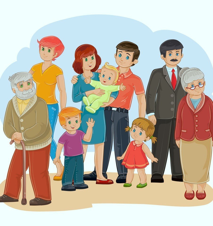 Персонажи семья