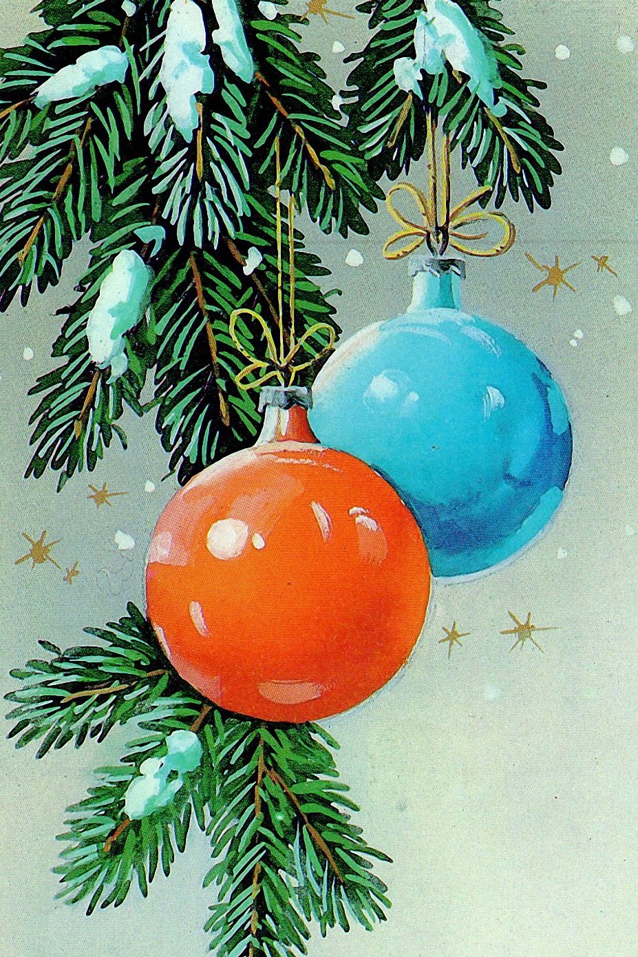 Старые открытки с новым годом