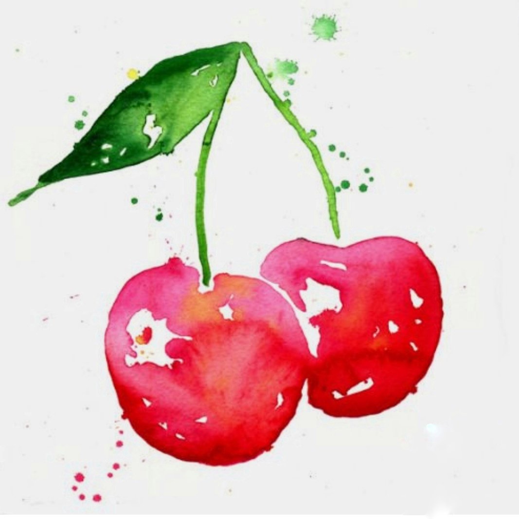 Наклейки Вишенки