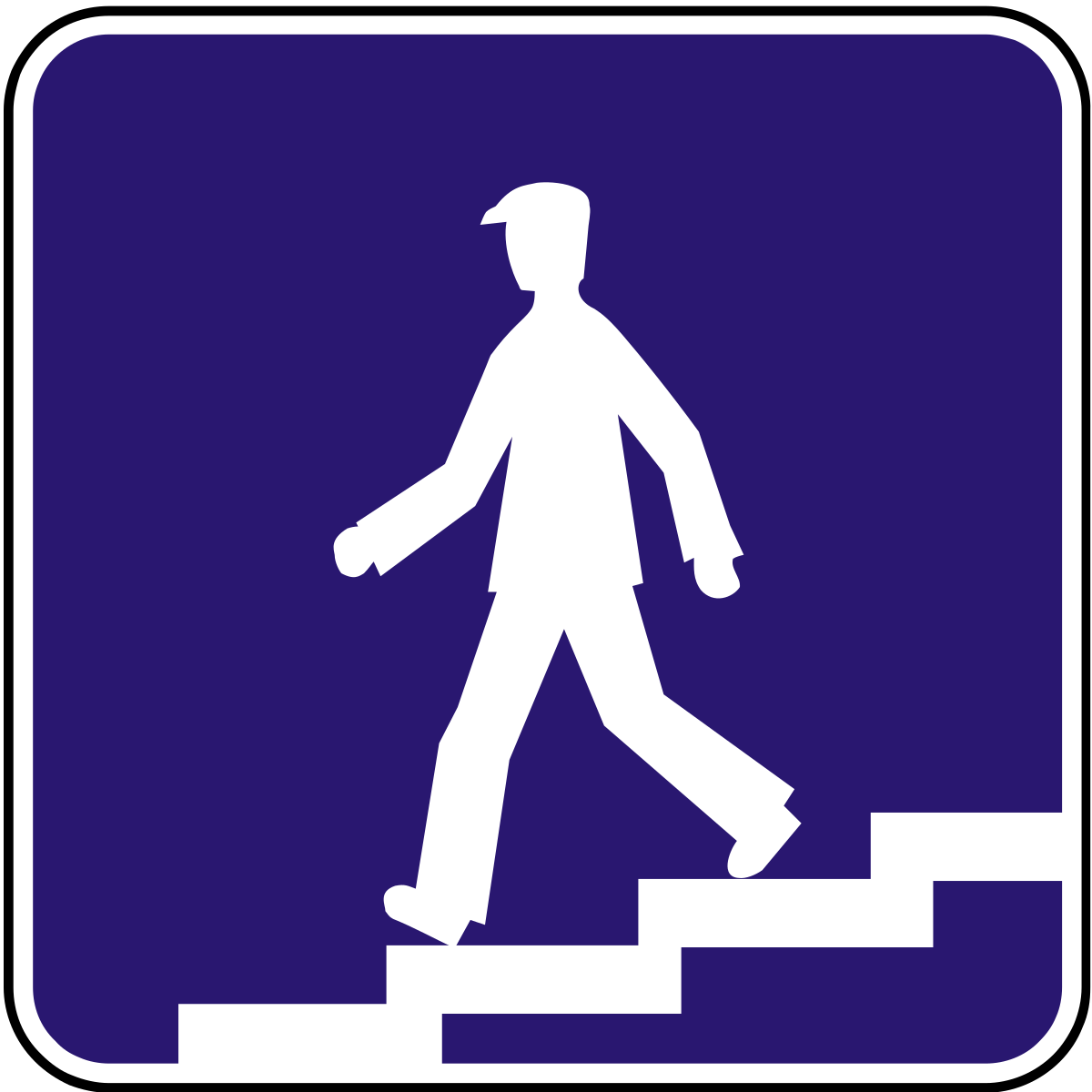 Дорожный знак подземный переход