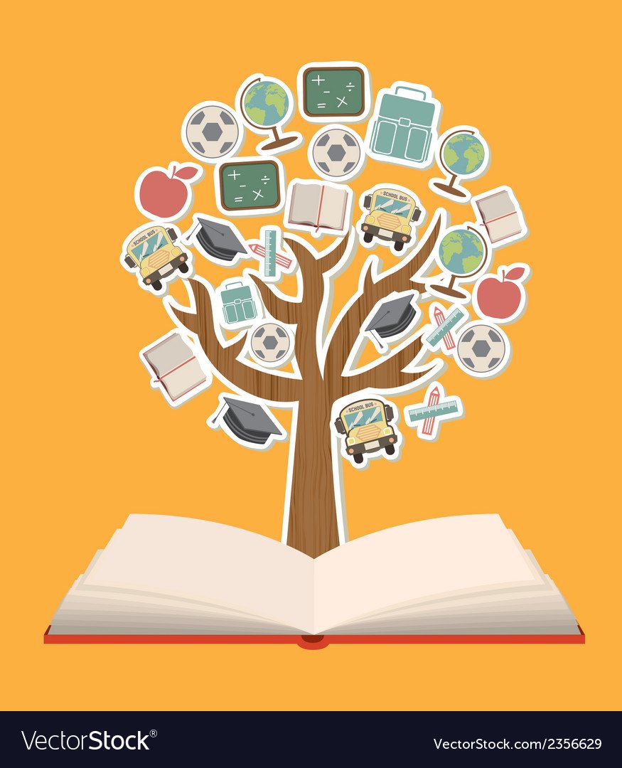 Дерево знаний на прозрачном фоне