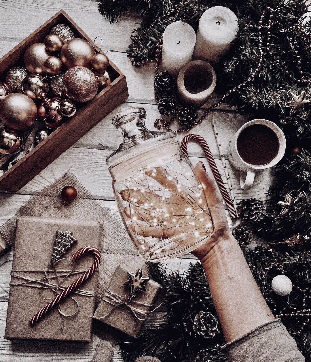 Новогодний флэтлэй