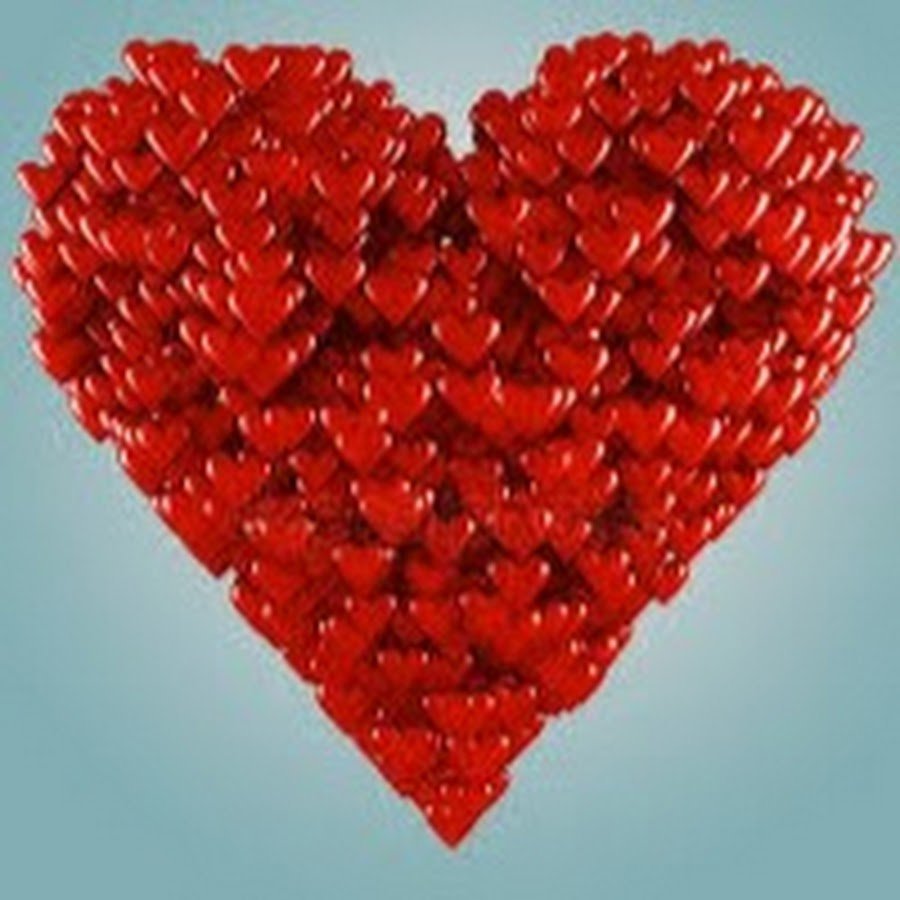 Сердце из маленьких сердечек