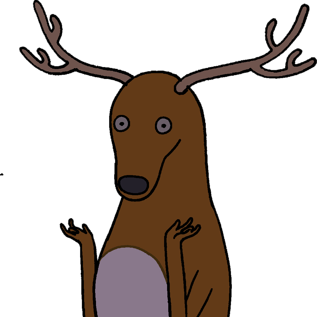 Удивленный олень