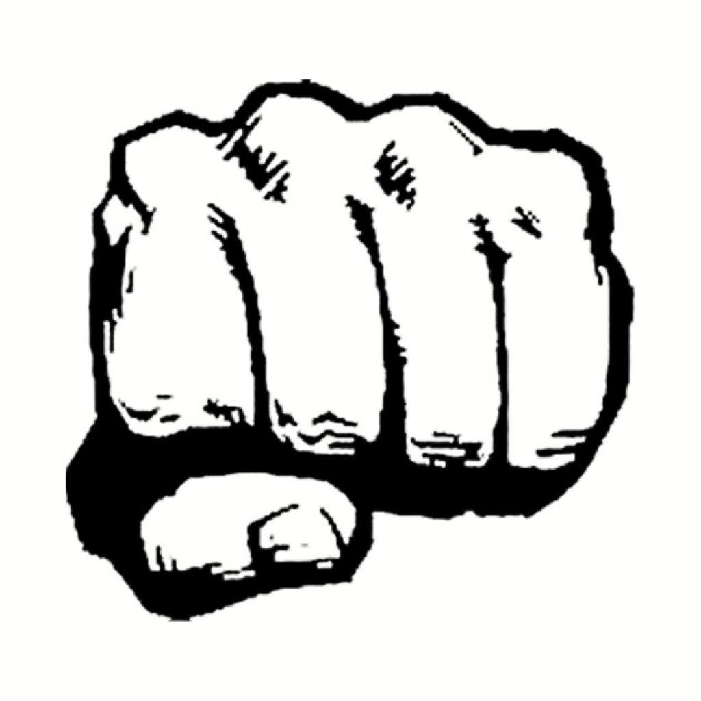 Рисунок кулак сбоку