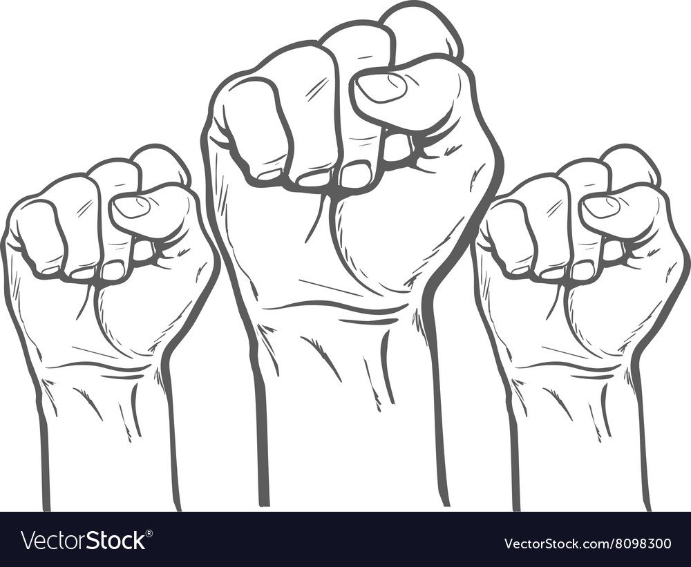 Удар кулаком вектор