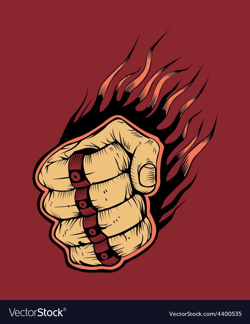 Сжатый кулак вектор