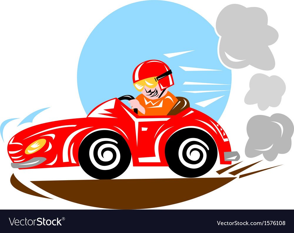 Гонщик иллюстрация