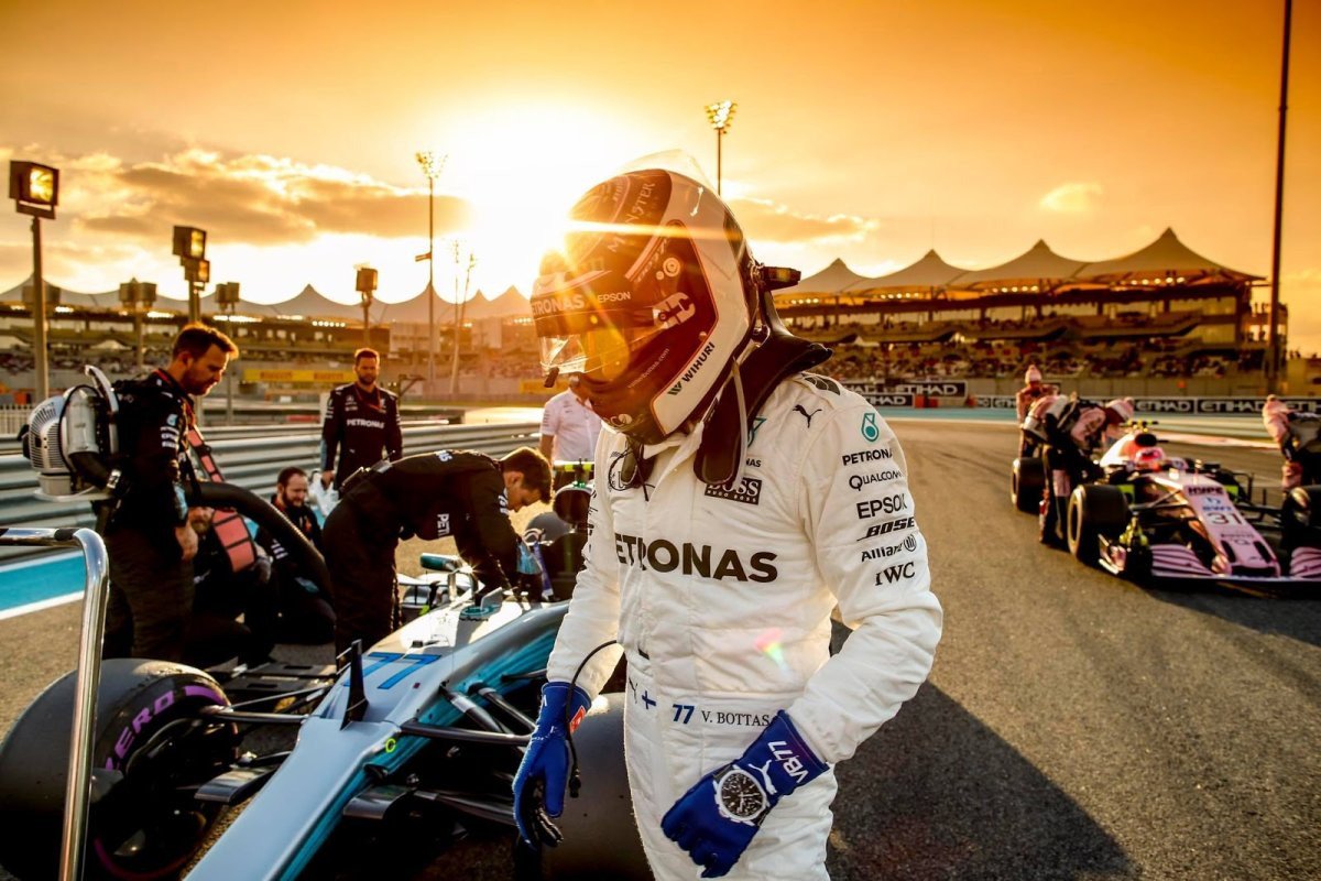Valtteri Bottas в шлеме