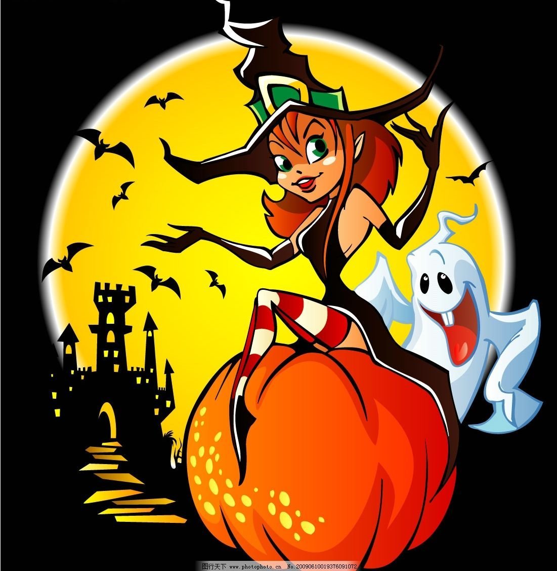 Маленькая ведьмочка на метле