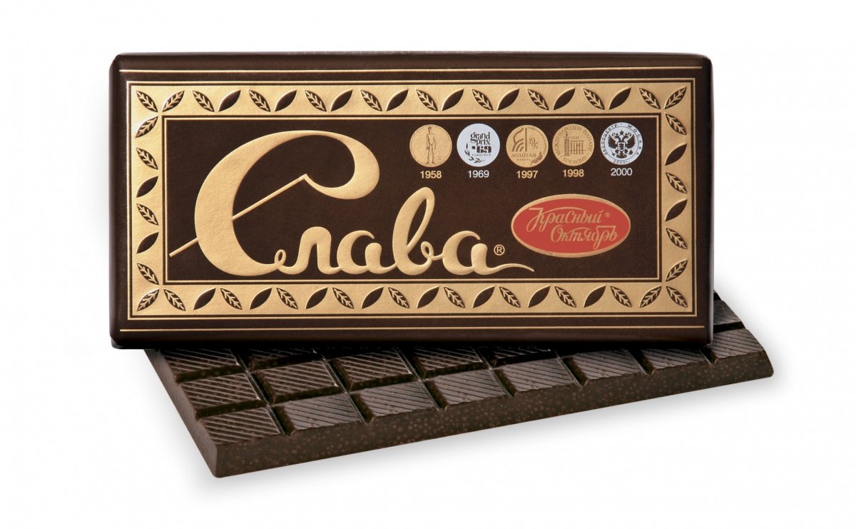 Шоколад тёмный пористый Слава «красный октябрь», 75 г