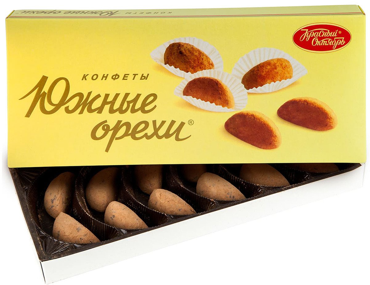 Набор конфет красный октябрь Южные орехи 145 г