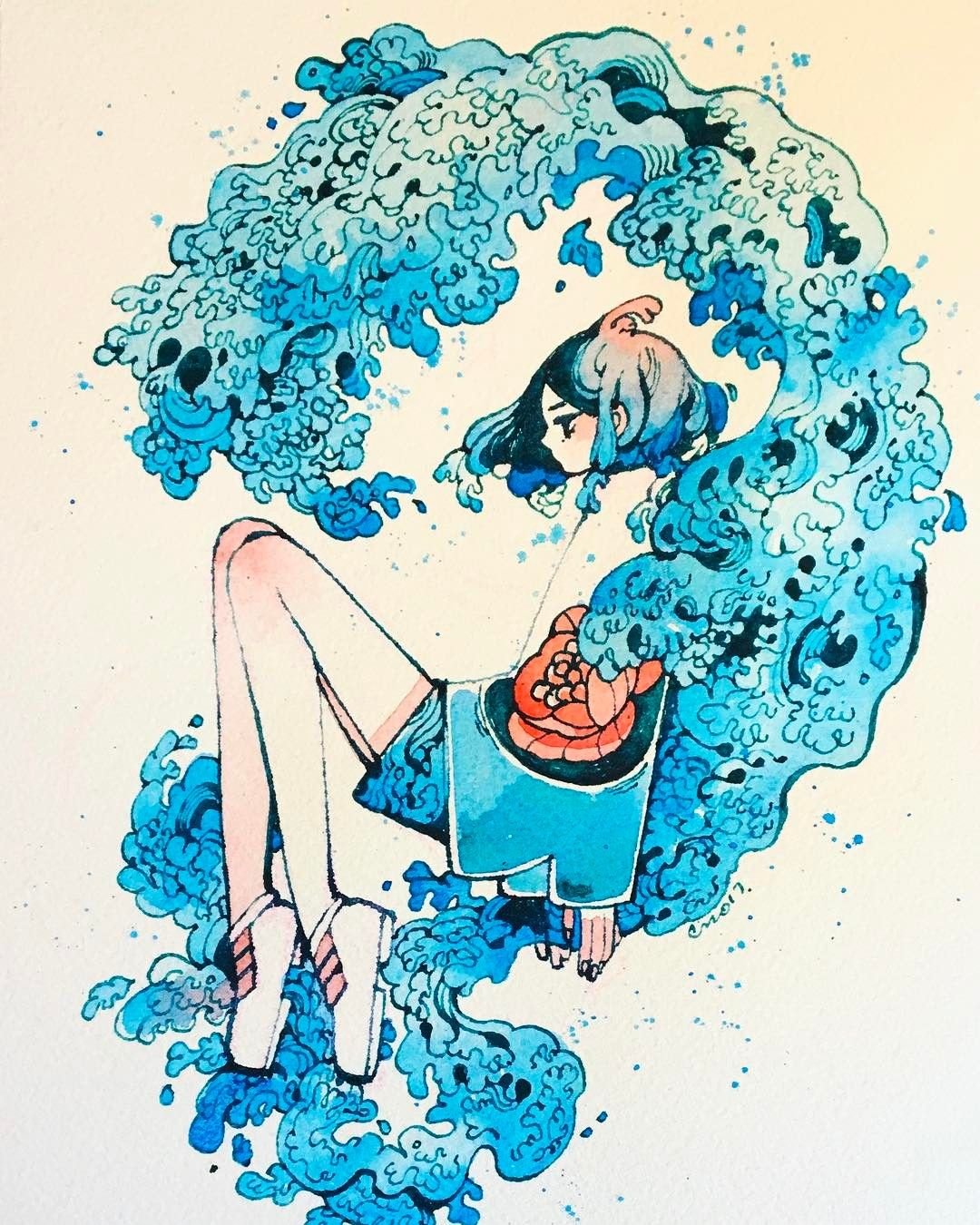 Векторные пейзажи в японском стиле