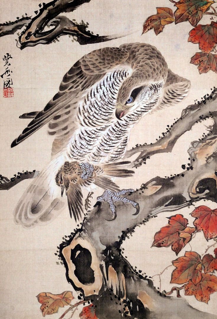 Гохуа китайская живопись цветы птицы бамбук