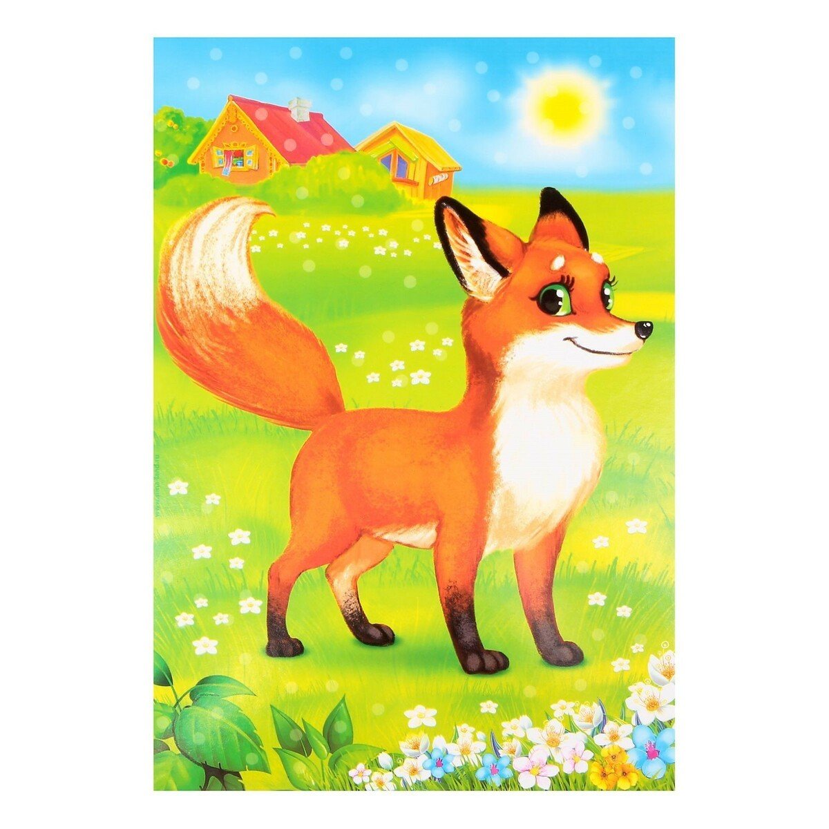 Лиса картина для детей