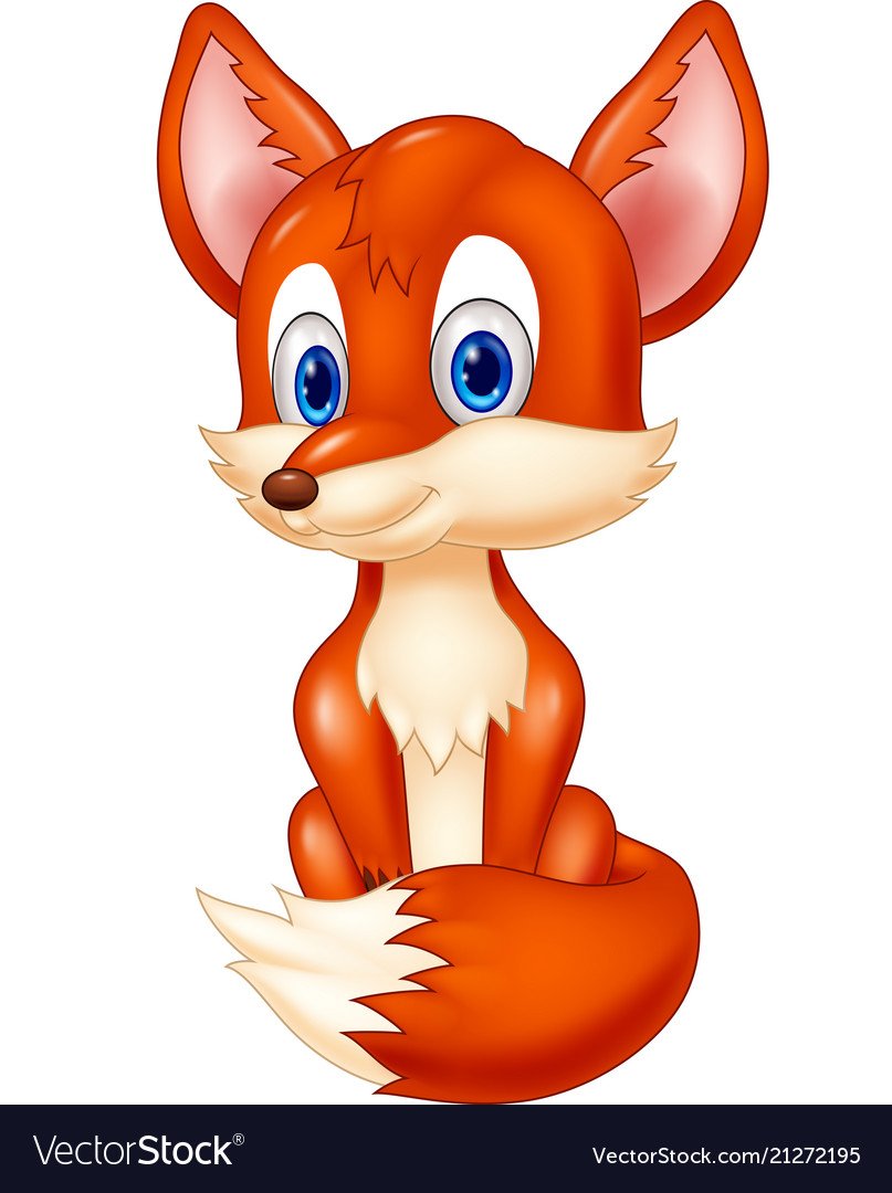 Лисичка мультяшная