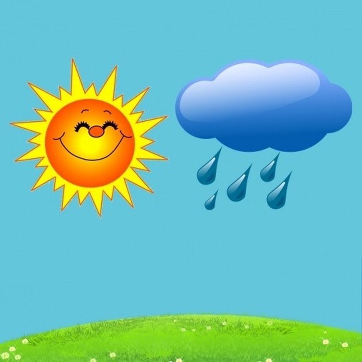 Игра солнышко и дождик