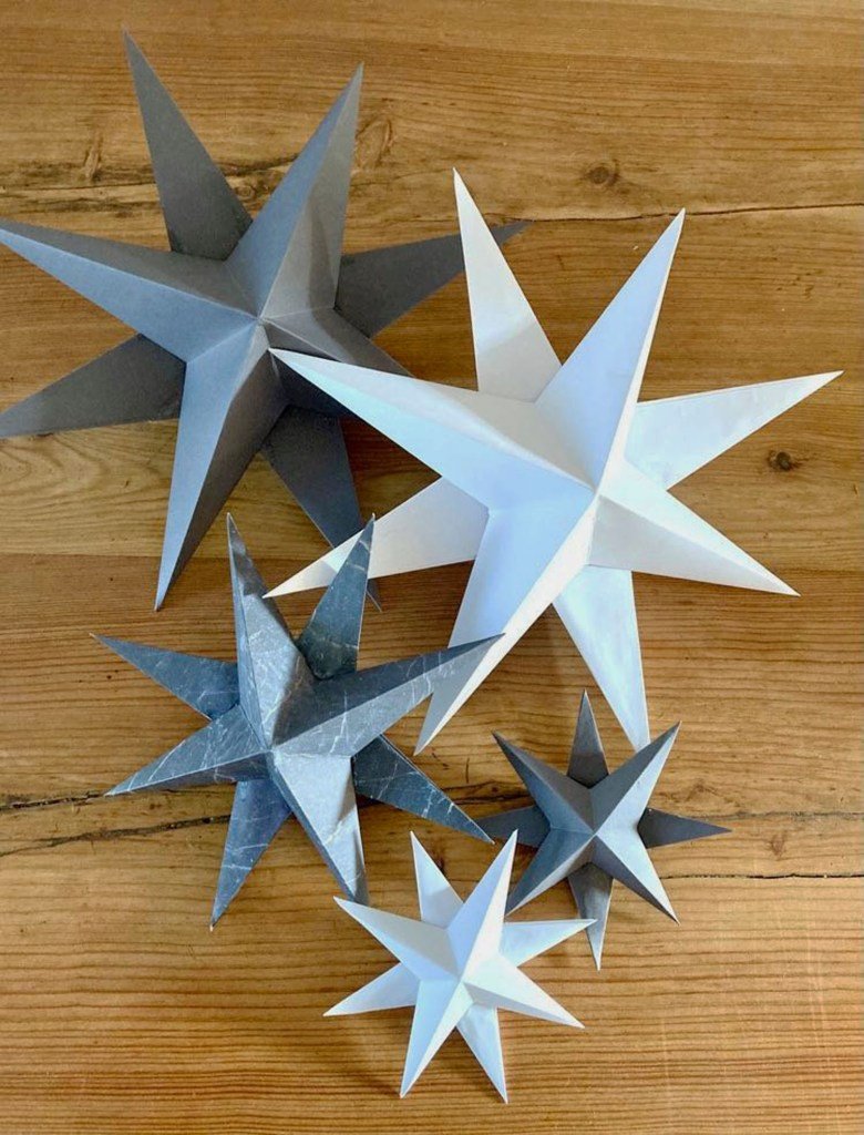 Объемные звездочки