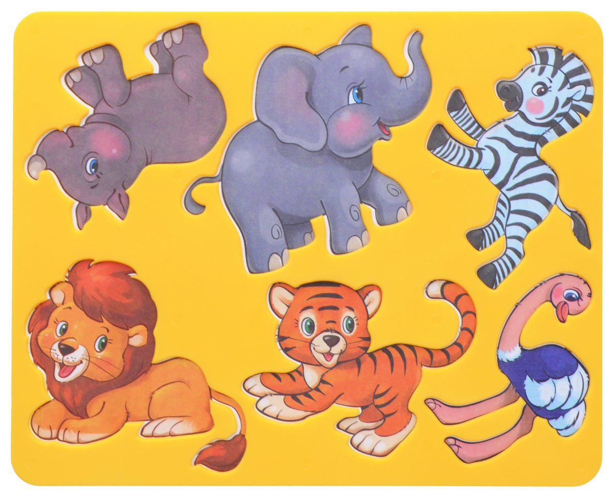 Цветные зверюшки для детей