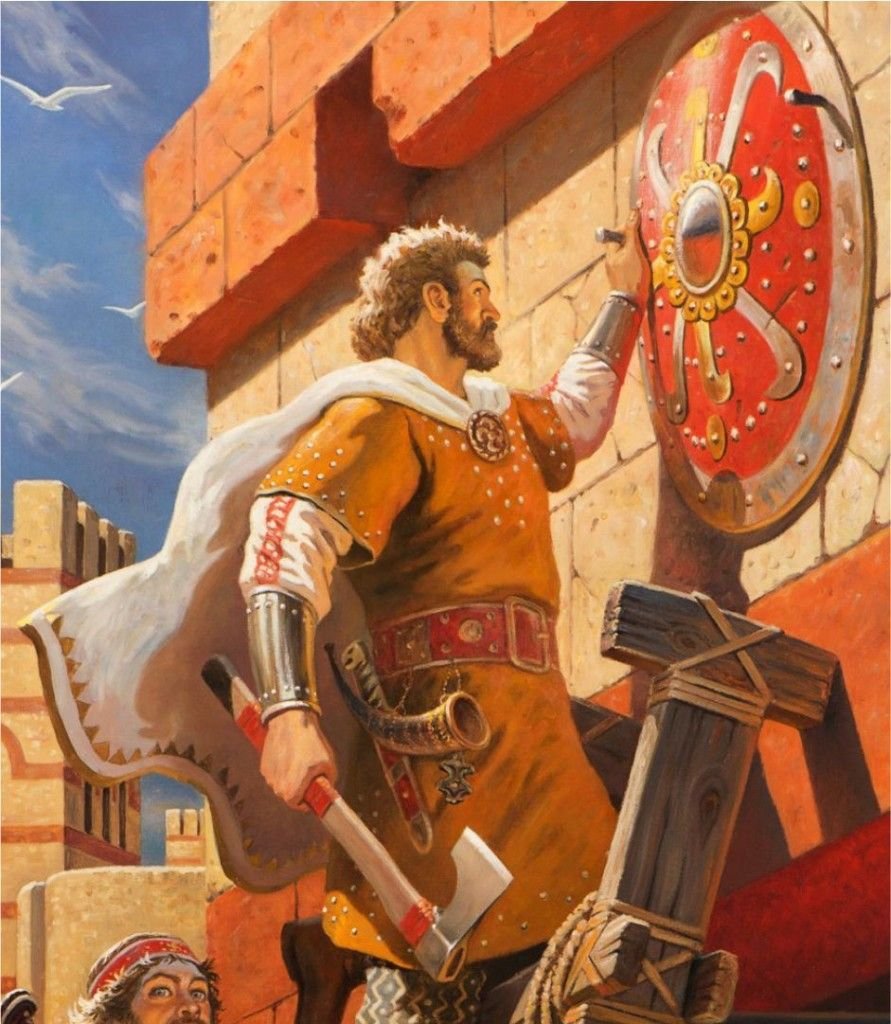 Васнецов Виктор Михайлович встреча Олега с кудесником