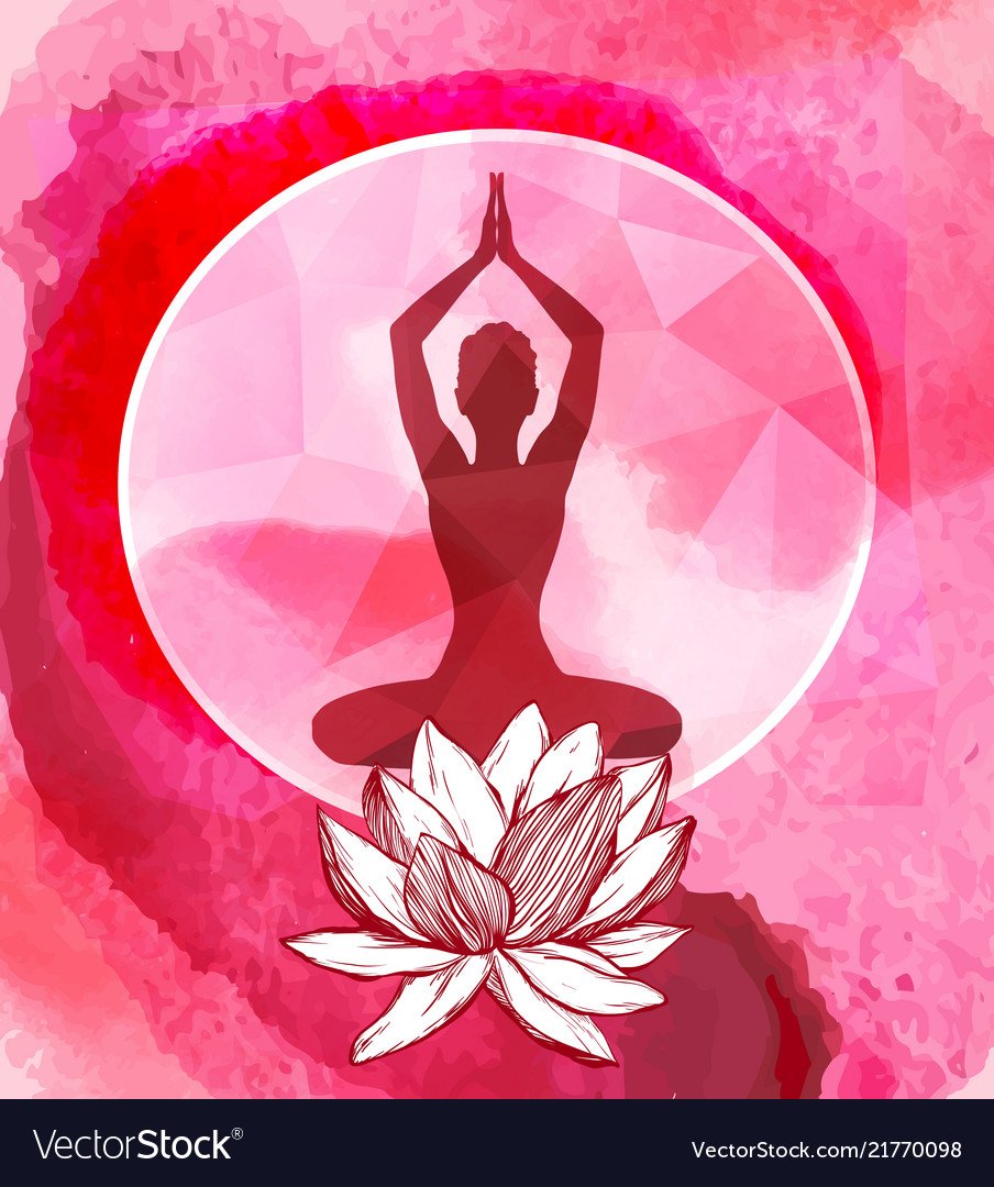 Поза цветок лотоса