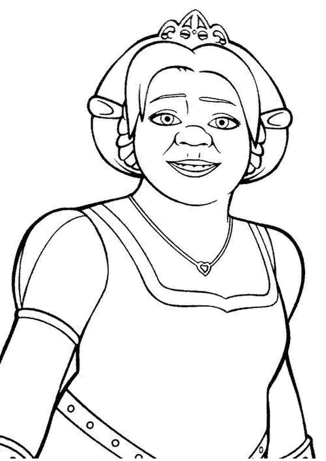 Шрек 2 раскраска