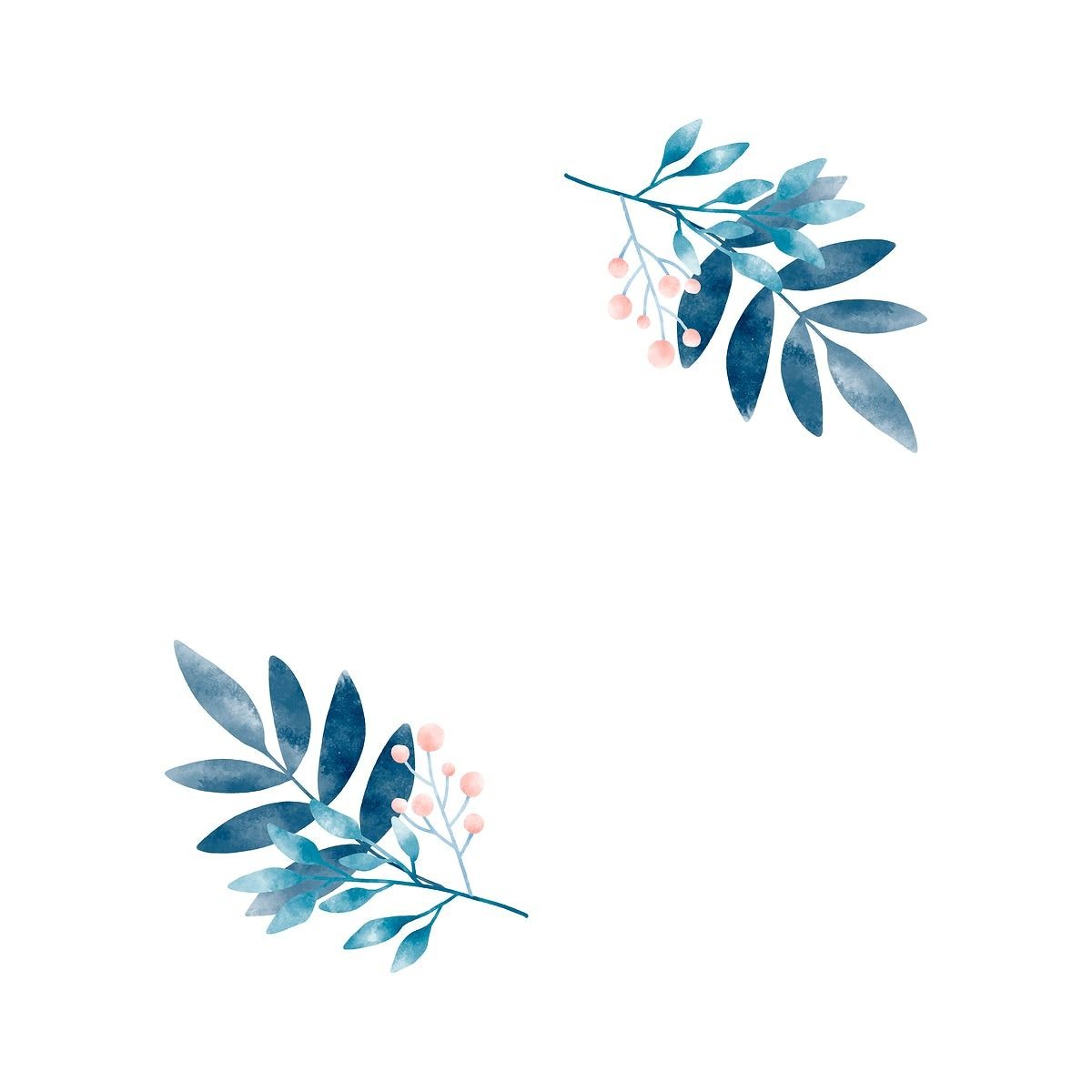 Акварельные веточки