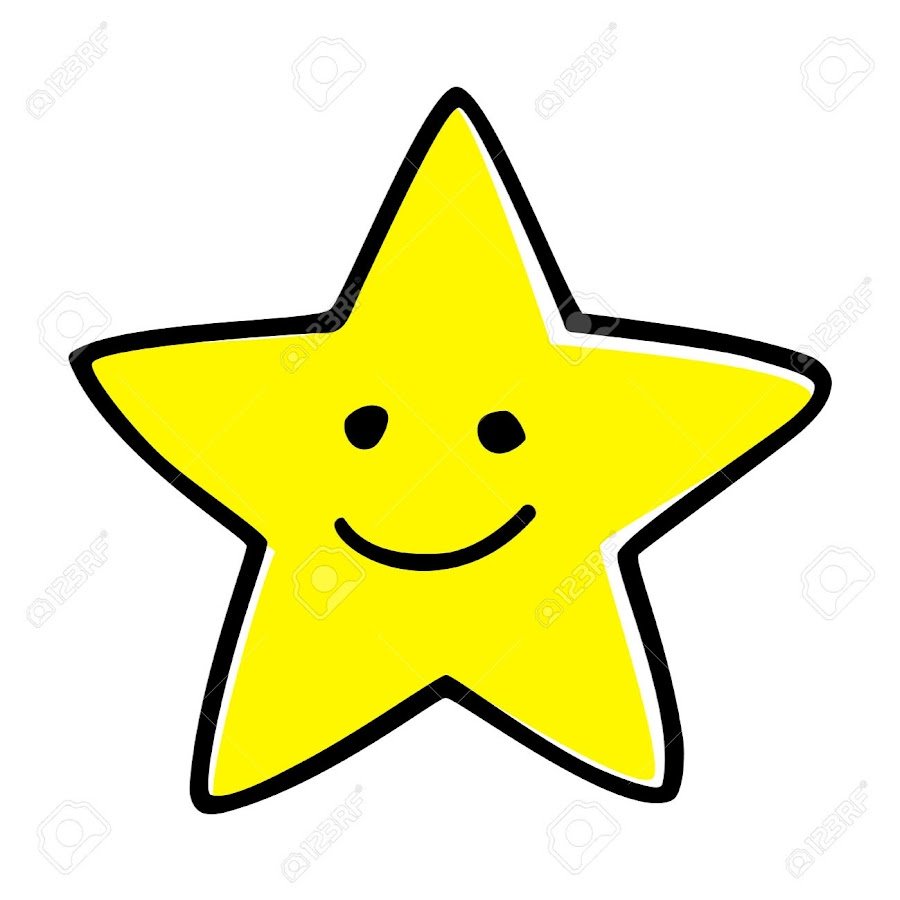 Желтая звезда на белом фоне