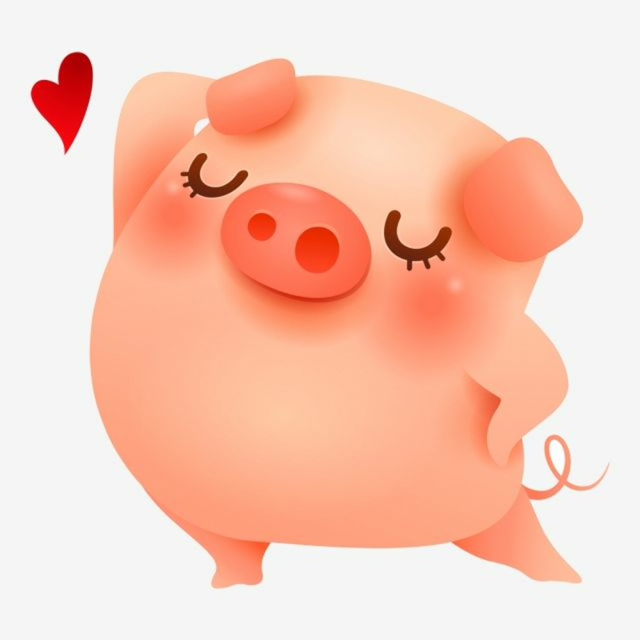 Счастливый поросенок