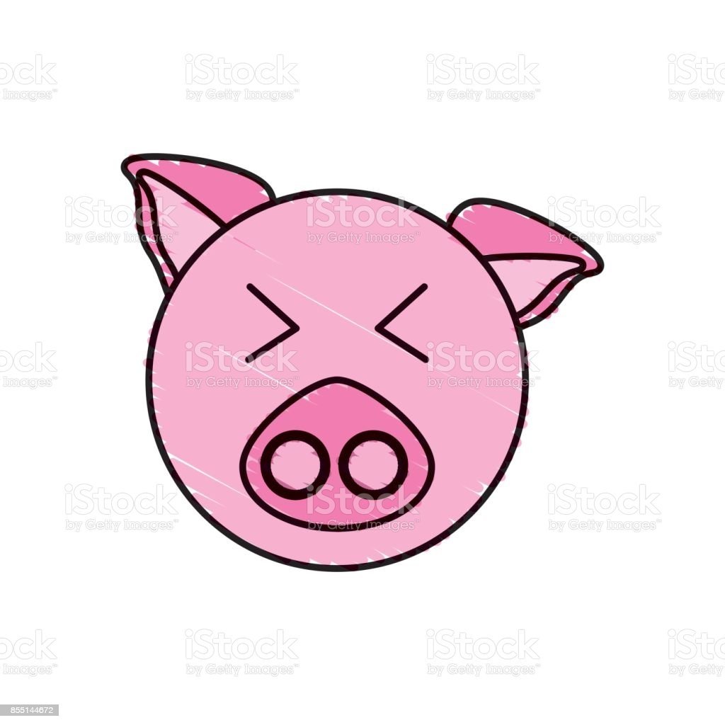 Глаза поросенка нарисованные