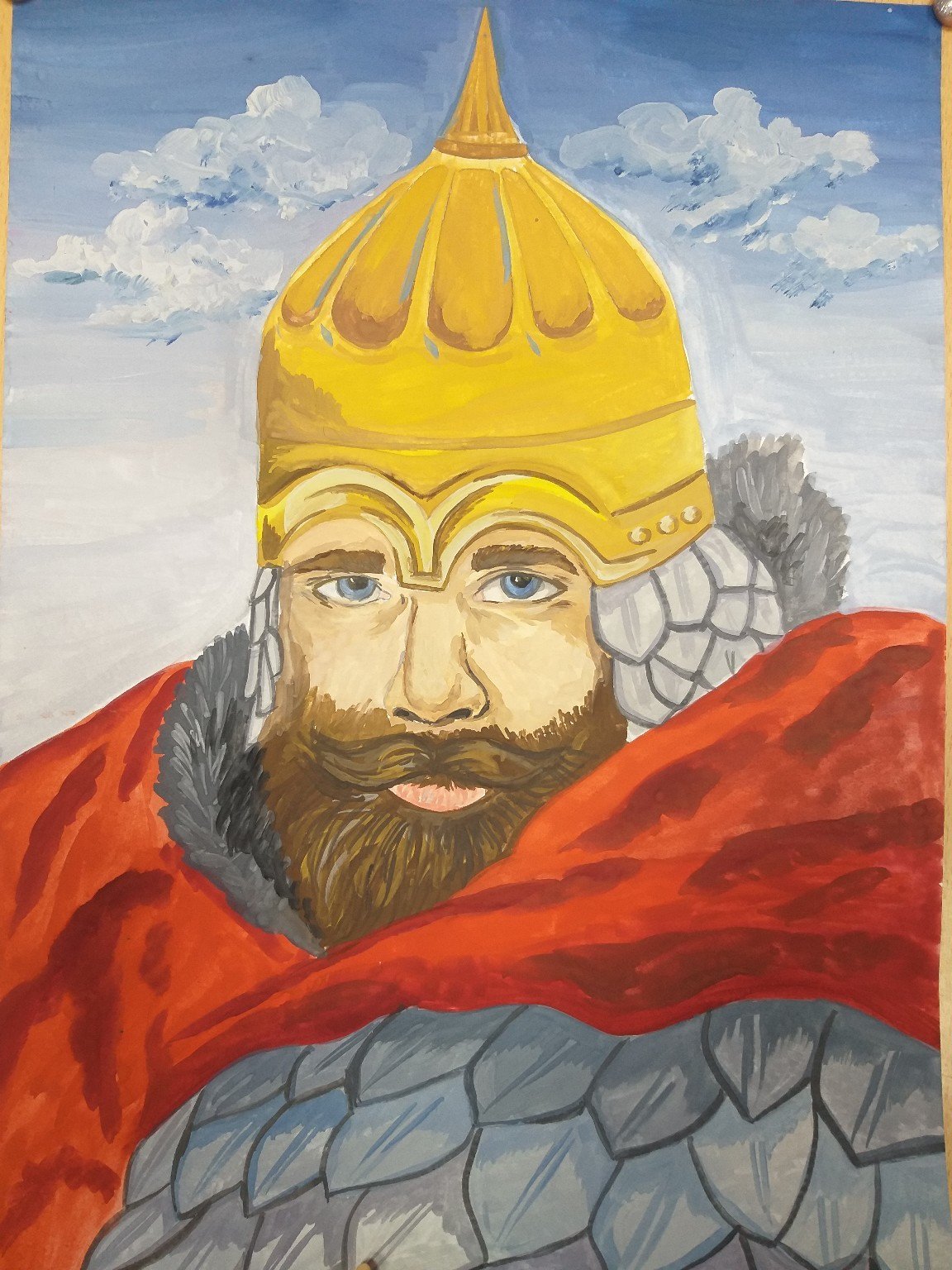 Крутогоров Александр Невский рисунок