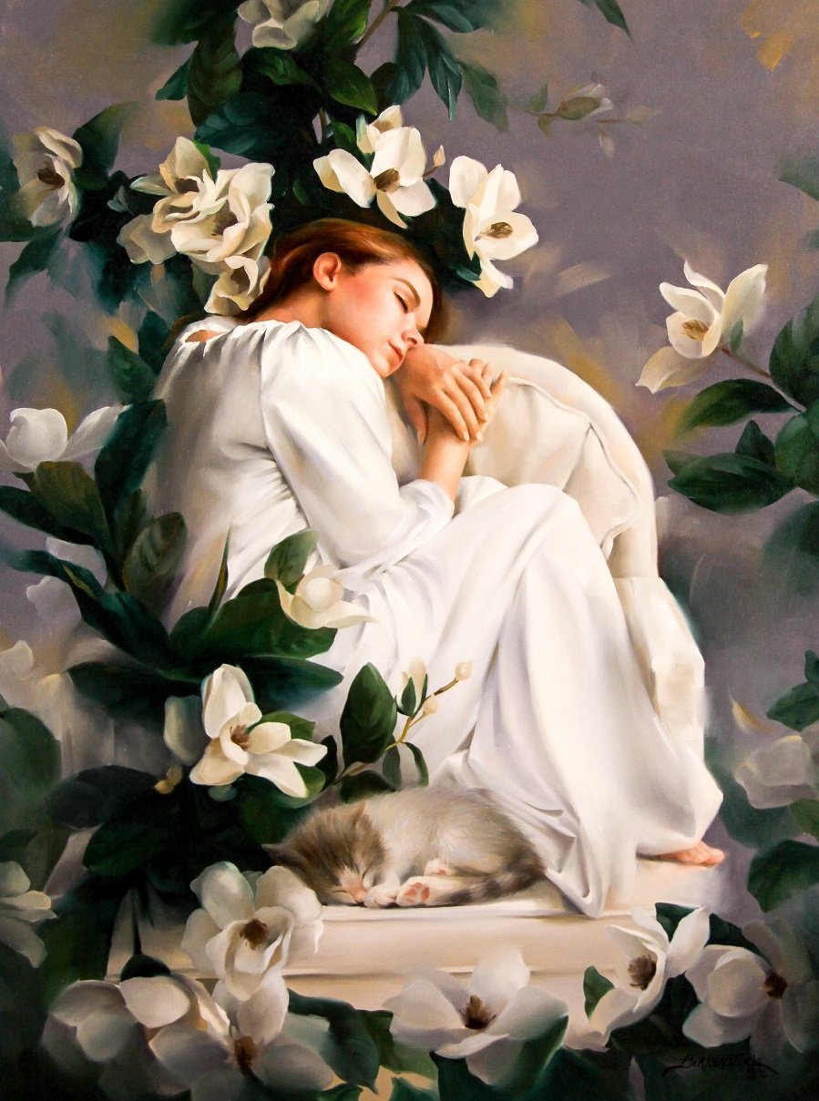 Спящий ангел картина
