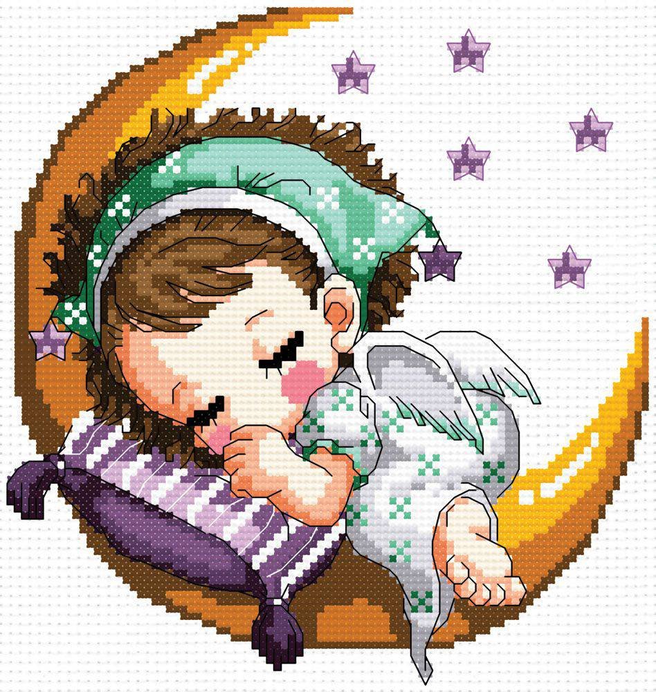 Ангелочки крестиком