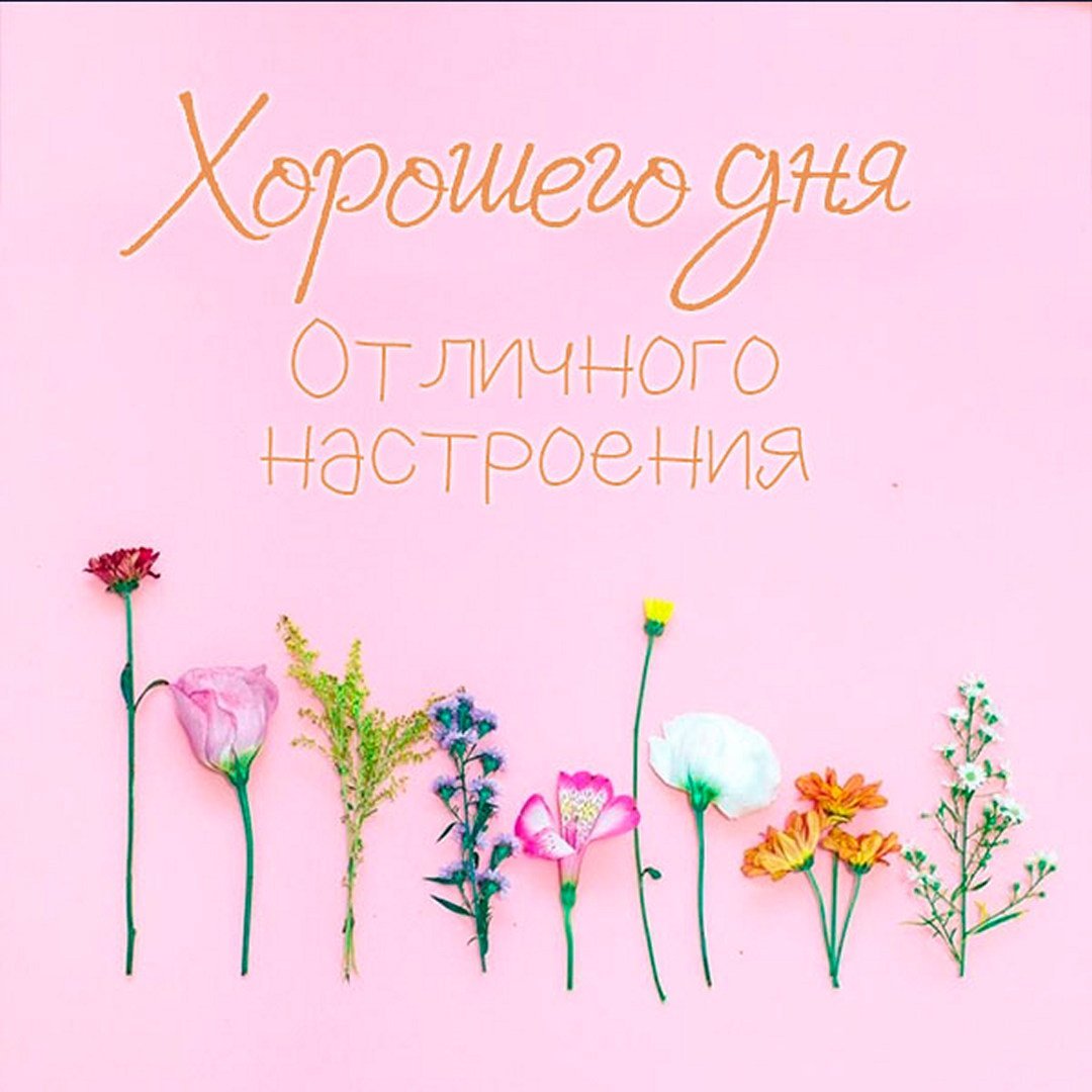 Стильные открытки хорошего дня и отличного настроения