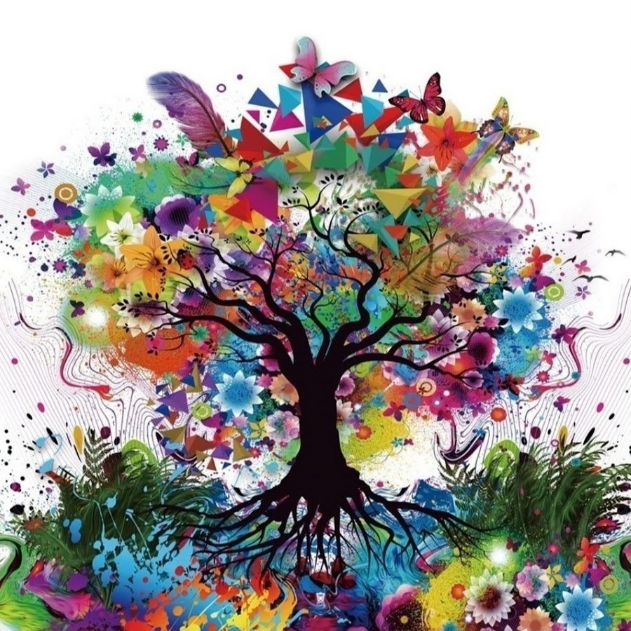Яркое дерево