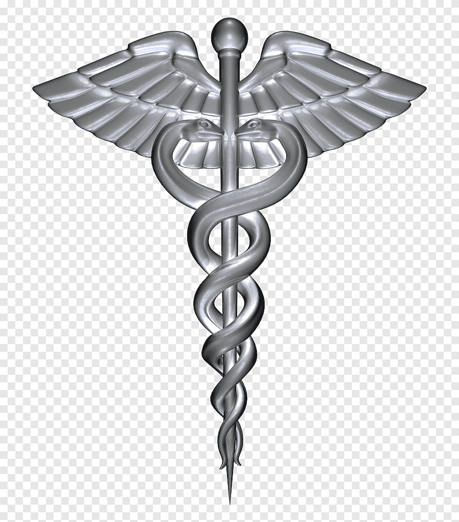 Посох Асклепия, Кадуцей и чаша со змеёй.